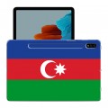 Дизайнерский силиконовый чехол для Samsung Galaxy Tab S7 Флаг Азербайджана