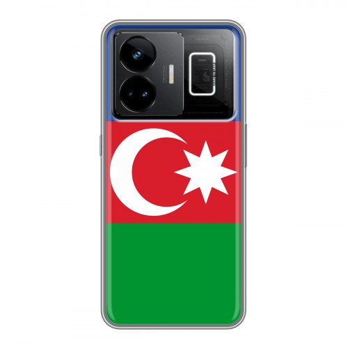 Дизайнерский силиконовый с усиленными углами чехол для Realme GT3 Флаг Азербайджана