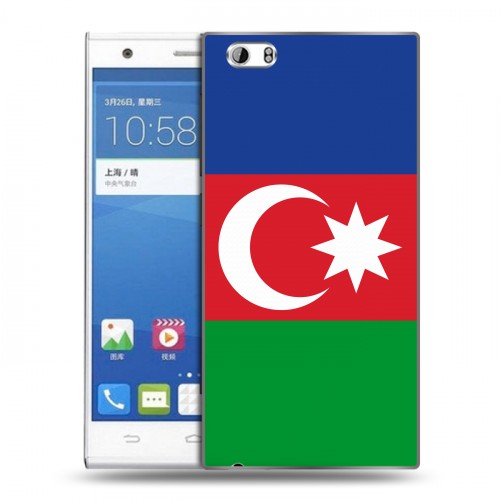 Дизайнерский пластиковый чехол для ZTE Star 1 Флаг Азербайджана