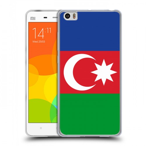 Дизайнерский пластиковый чехол для Xiaomi Mi Note Флаг Азербайджана