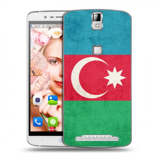 Дизайнерский пластиковый чехол для Elephone P8000 Флаг Азербайджана