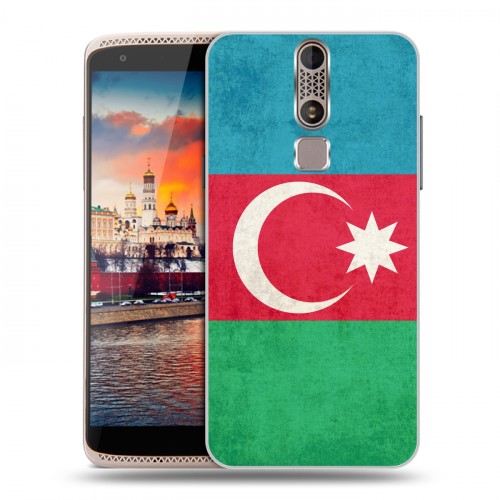 Дизайнерский пластиковый чехол для ZTE Axon Mini Флаг Азербайджана
