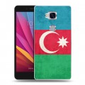 Дизайнерский силиконовый чехол для Huawei Honor 5X Флаг Азербайджана
