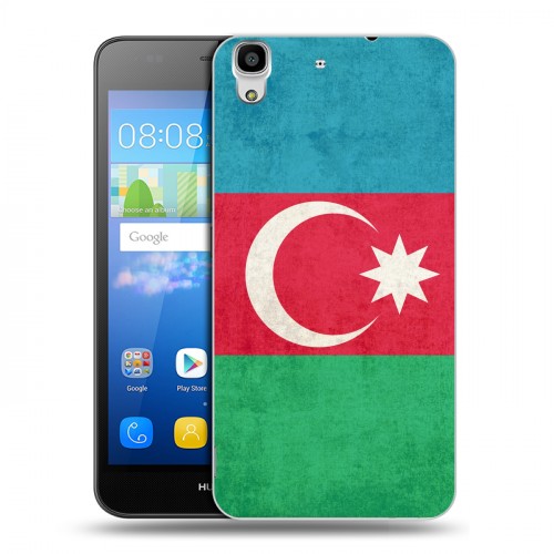 Дизайнерский пластиковый чехол для Huawei Y6 Флаг Азербайджана