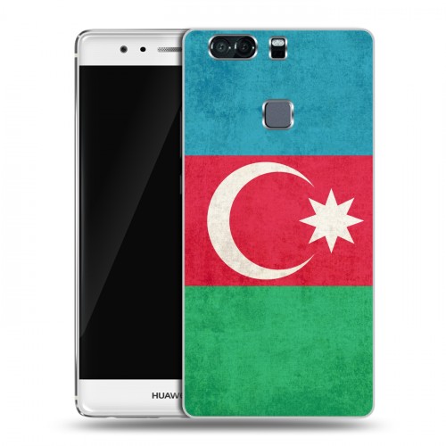 Дизайнерский пластиковый чехол для Huawei P9 Plus Флаг Азербайджана