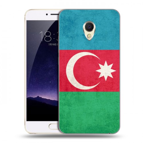 Дизайнерский пластиковый чехол для Meizu MX6 Флаг Азербайджана