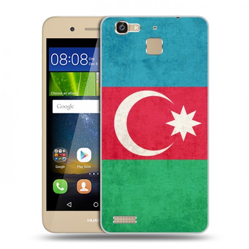 Дизайнерский пластиковый чехол для Huawei GR3 Флаг Азербайджана