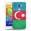 Дизайнерский силиконовый чехол для Alcatel A3 Флаг Азербайджана
