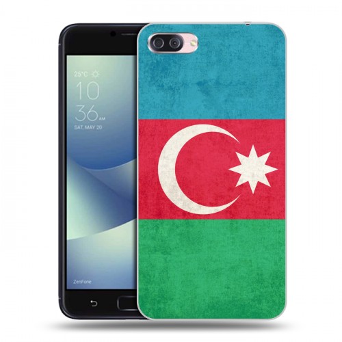 Дизайнерский пластиковый чехол для Asus ZenFone 4 Max Флаг Азербайджана