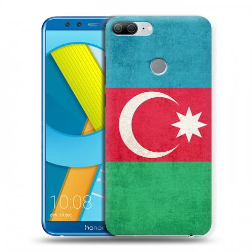Дизайнерский пластиковый чехол для Huawei Honor 9 Lite Флаг Азербайджана