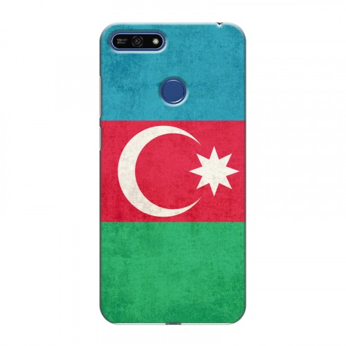 Дизайнерский силиконовый чехол для Huawei Honor 7A Pro Флаг Азербайджана
