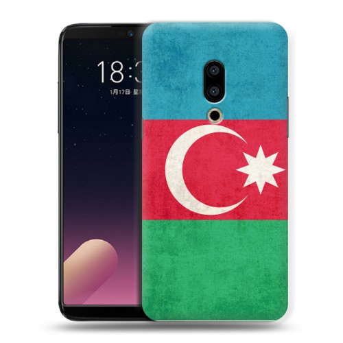 Дизайнерский пластиковый чехол для Meizu 15 Plus Флаг Азербайджана