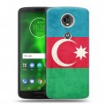 Дизайнерский пластиковый чехол для Motorola Moto E5 Plus Флаг Азербайджана