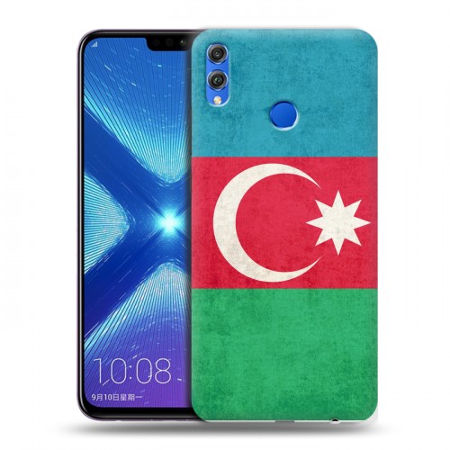 Дизайнерский силиконовый чехол для Huawei Honor 8X Флаг Азербайджана