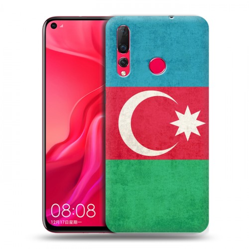 Дизайнерский пластиковый чехол для Huawei Nova 4 Флаг Азербайджана