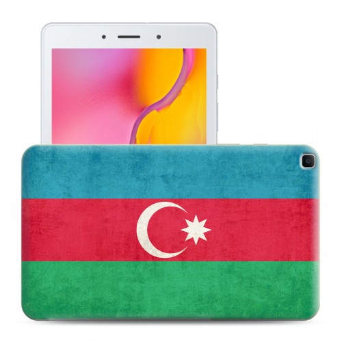 Дизайнерский силиконовый чехол для Samsung Galaxy Tab A 8.0 (2019) Флаг Азербайджана
