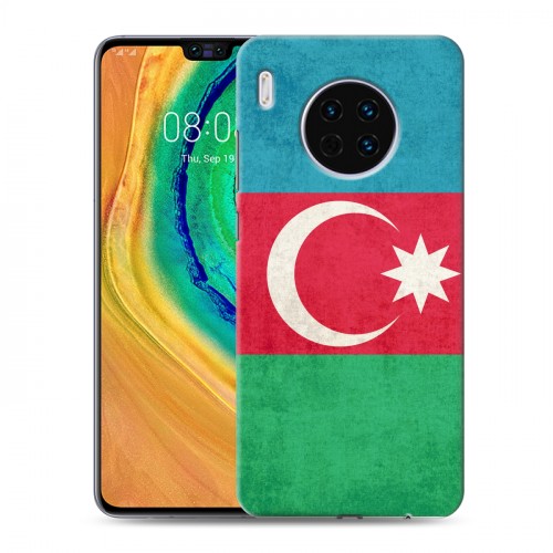 Дизайнерский пластиковый чехол для Huawei Mate 30 Флаг Азербайджана