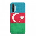 Дизайнерский силиконовый с усиленными углами чехол для Realme XT Флаг Азербайджана