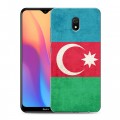 Дизайнерский силиконовый с усиленными углами чехол для Xiaomi RedMi 8A Флаг Азербайджана