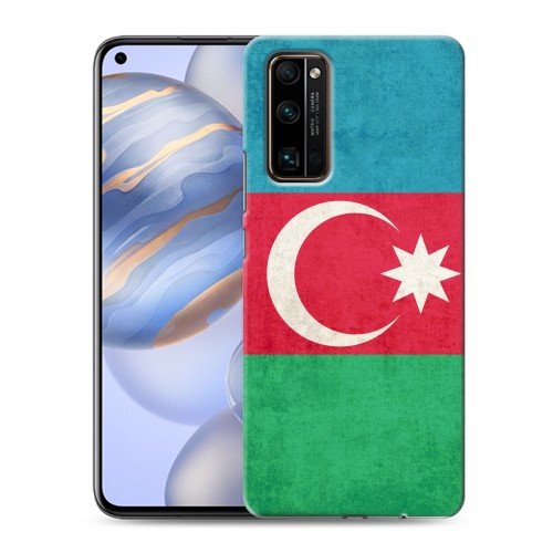 Дизайнерский силиконовый с усиленными углами чехол для Huawei Honor 30 Флаг Азербайджана