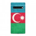 Дизайнерский силиконовый с усиленными углами чехол для Google Pixel 6 Pro Флаг Азербайджана