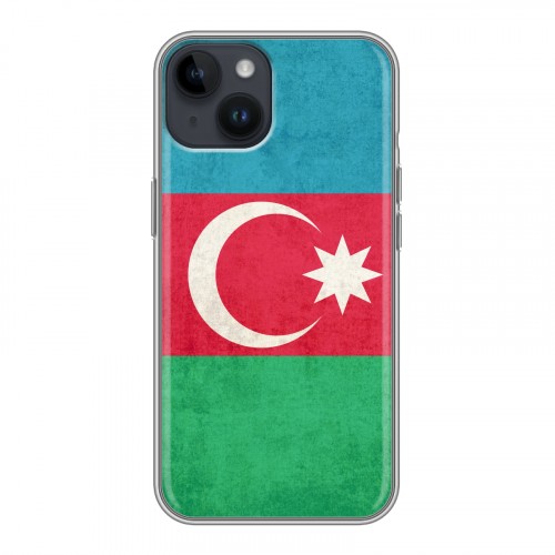 Дизайнерский пластиковый чехол для Iphone 14 Флаг Азербайджана