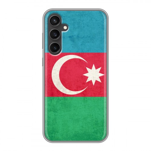 Дизайнерский пластиковый чехол для Samsung Galaxy S23 FE Флаг Азербайджана