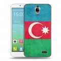 Дизайнерский силиконовый чехол для Alcatel One Touch Idol Флаг Азербайджана