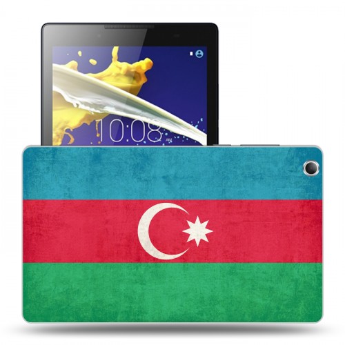 Дизайнерский силиконовый чехол для Lenovo Tab 2 A8 Флаг Азербайджана
