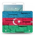 Дизайнерский силиконовый чехол для Samsung Galaxy Tab S2 9.7 Флаг Азербайджана