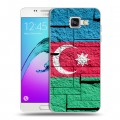 Дизайнерский силиконовый чехол для Samsung Galaxy A5 (2016) Флаг Азербайджана