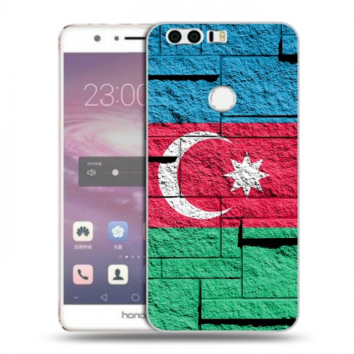 Дизайнерский пластиковый чехол для Huawei Honor 8 Флаг Азербайджана