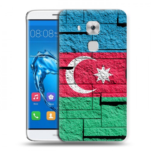 Дизайнерский пластиковый чехол для Huawei Nova Plus Флаг Азербайджана