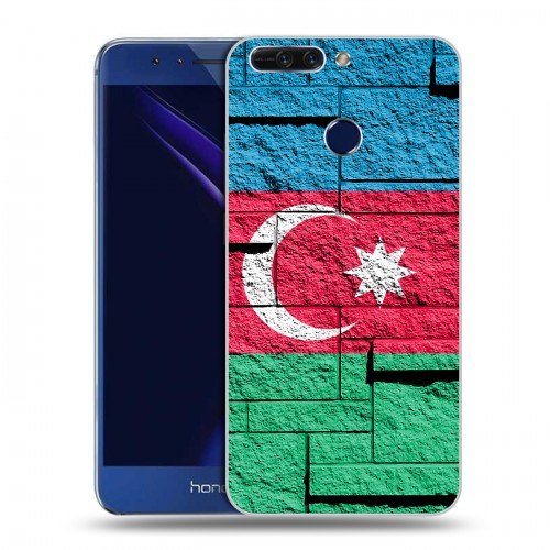 Дизайнерский пластиковый чехол для Huawei Honor 8 Pro Флаг Азербайджана