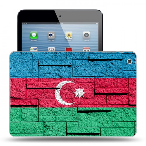 Дизайнерский силиконовый чехол для Ipad Mini Флаг Азербайджана