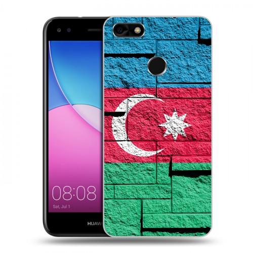 Дизайнерский пластиковый чехол для Huawei Nova Lite (2017) Флаг Азербайджана