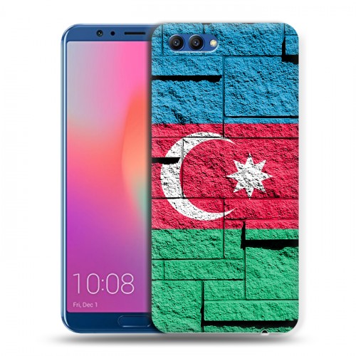 Дизайнерский пластиковый чехол для Huawei Honor View 10 Флаг Азербайджана