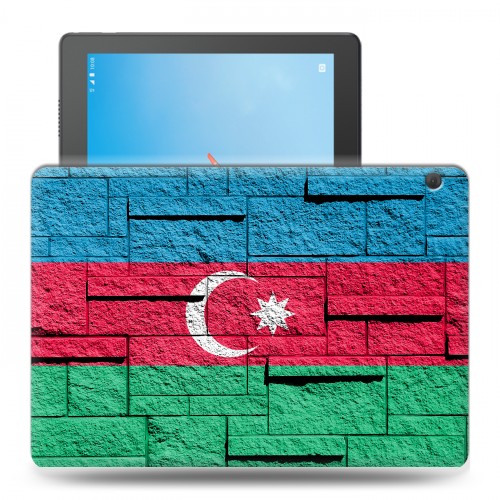 Дизайнерский силиконовый чехол для Lenovo Tab M10 Флаг Азербайджана