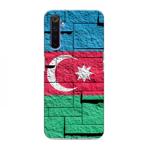 Дизайнерский силиконовый чехол для Realme 6 Pro Флаг Азербайджана