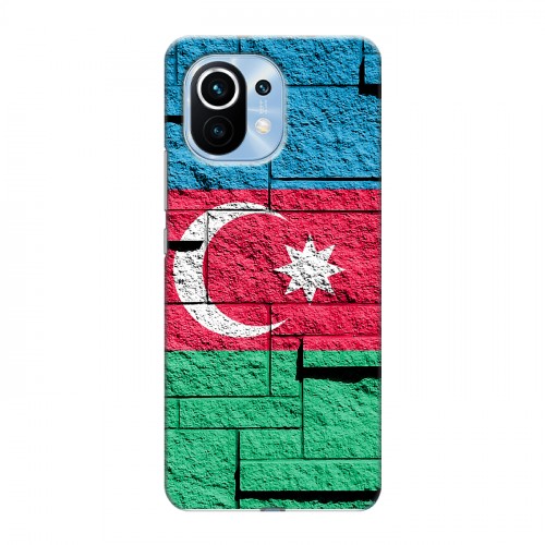 Дизайнерский силиконовый чехол для Xiaomi Mi 11 Флаг Азербайджана