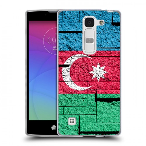 Дизайнерский силиконовый чехол для LG Spirit Флаг Азербайджана