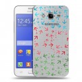 Полупрозрачный дизайнерский силиконовый чехол для Samsung Galaxy J7 Флаг Азербайджана