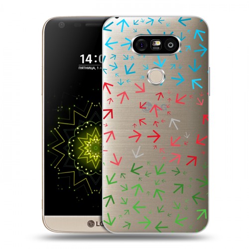 Полупрозрачный дизайнерский пластиковый чехол для LG G5 Флаг Азербайджана