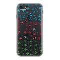 Полупрозрачный дизайнерский силиконовый чехол для Iphone 7 Флаг Азербайджана