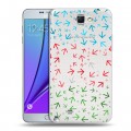 Полупрозрачный дизайнерский пластиковый чехол для Samsung Galaxy Note 2 Флаг Азербайджана