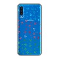 Полупрозрачный дизайнерский пластиковый чехол для Samsung Galaxy A50 Флаг Азербайджана