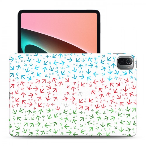 Полупрозрачный дизайнерский силиконовый чехол для Xiaomi Pad 5 Флаг Азербайджана