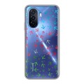 Полупрозрачный дизайнерский пластиковый чехол для Huawei Nova Y70 Флаг Азербайджана