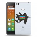 Полупрозрачный дизайнерский пластиковый чехол для Xiaomi Mi4S Флаг Азербайджана