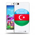 Полупрозрачный дизайнерский пластиковый чехол для ZTE Nubia Z9 Max Флаг Азербайджана